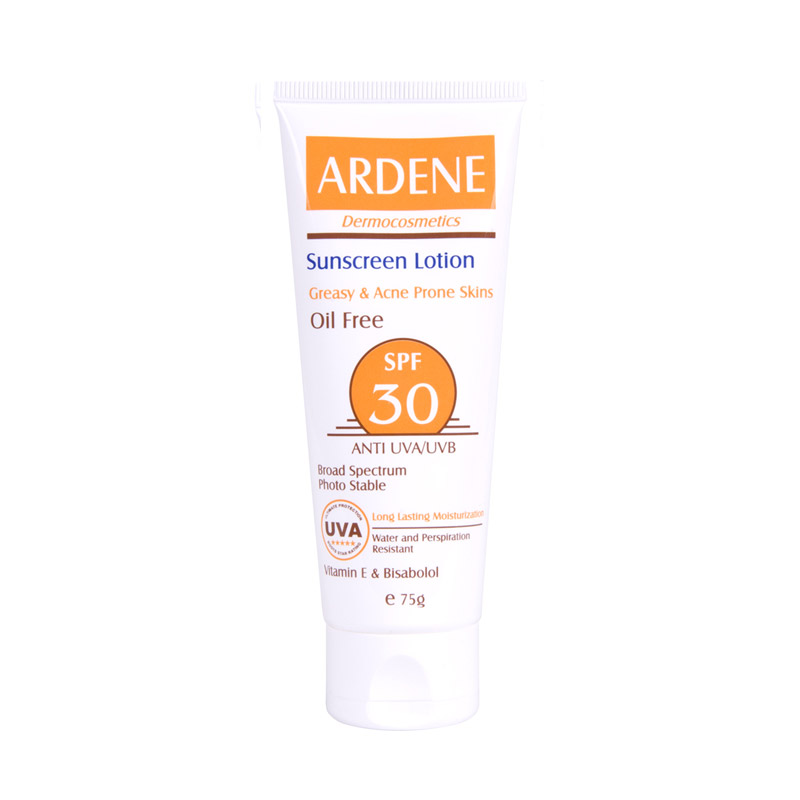 لوسيون ضدآفتاب SPF30 مخصوص پوستهای چرب و جوش دار آردن                                                     